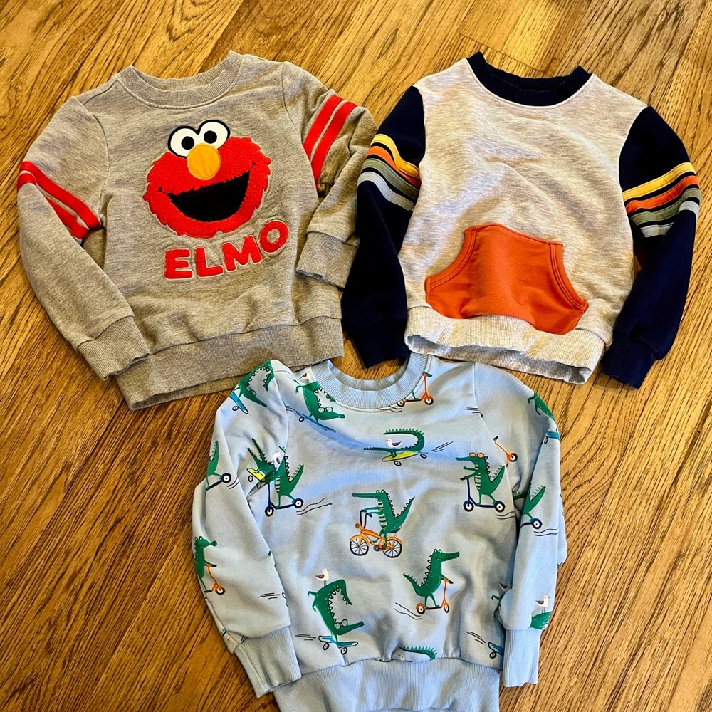 Little Sleepies Elmo Gray and Red Sweatshirt